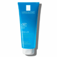 Un tube bleu clair de Gel Moussant Purifiant Effaclar de La Roche-Posay pour les peaux grasses et sensibles. L'étiquette indique qu'il contient 50 % de produit en plus gratuitement. Le tube comporte du texte blanc et un capuchon blanc.