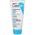 Un tube de 340 g de crème lissante CeraVe SA. Le contenant blanc porte une étiquette bleue et blanche avec du texte en anglais et en français. Il affiche bien en évidence « 10 % d'urée », « Acide salicylique » et « Sans parfum », destinés aux peaux rugueuses et bosselées.