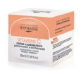 Un coffret blanc et orange contenant la Crème Illuminatrice Byphasse à la Vitamine C. Le texte sur le coffret la met en avant comme une crème antioxydante et revitalisante, adaptée aux soins de la peau du visage. La boîte affiche également le volume de 50 ml (1,69 fl. oz).