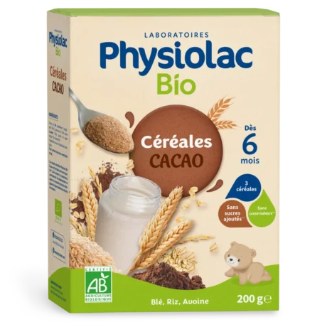 physiolac bio cereales cacao 200g