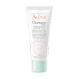tube blanc de crème apaisante cleanance hydra eau thermale avène, 40 ml. l'étiquette comporte un texte en français et en anglais, soulignant son objectif de restaurer le confort cutané, en particulier pour les peaux irritées par les traitements.