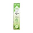 image d'une boîte de crème dépilatoire easy fresh dans un emballage vert et blanc. le produit propose une formule blanchissante aux extraits de concombre. le texte comprend du français et de l'arabe, mentionnant « 20% gratuit » et les caractéristiques de la crème dépilatoire.