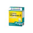 coffret de compléments alimentaires juvamine complexe vitamines b pour soulager la fatigue et soutenir le système nerveux. contient 30 comprimés, dont les vitamines b6, b9 et b12. fabriqué en france.