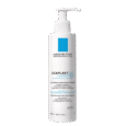 flacon de la roche posay cicaplast lavant b5 gel moussant apaisant purifiant avec pompe doseuse. le flacon est blanc avec un logo carré bleu et un texte en noir et bleu. fabriqué en france, contenance de 200 ml.