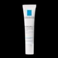 un tube de correcteur d'imperfections ciblé la roche posay effaclar ai avec un corps blanc et un logo carré bleu sur fond noir.