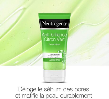 neutrogena gel exfoliant anti briolance citron vert 200ml