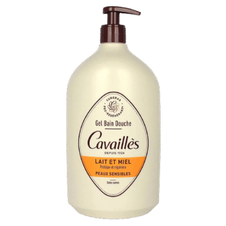 roge cav gel dche lait miel 1l