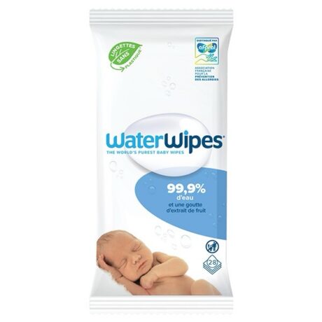 waterwipes lingettes À l’eau bébé x28