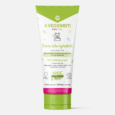 un tube de crème riche hydratante vegebom bébé. l'emballage est principalement vert et blanc avec des motifs de feuilles colorées. il indique 99 % d'ingrédients naturels, dont du beurre de karité, de l'extrait d'amande douce et du calendula. convient aux peaux normales à sèches.