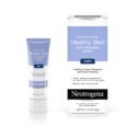 un tube et une boîte de crème anti rides neutrogena healthy skin, étiquetée pour un usage nocturne, avec des détails sur le rétinol et les multi vitamines, indiquant qu'elle réduit visiblement les rides, les ridules et les taches de vieillesse. poids net : 40 g.